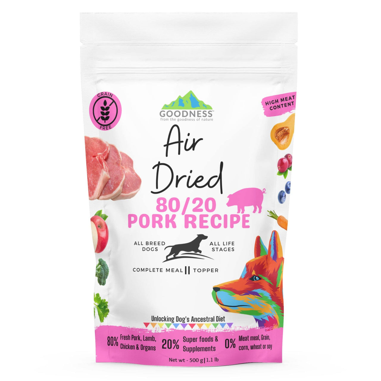 Pork Air Dried Dog Food