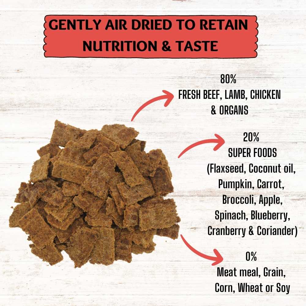 80/20 Beef Air Dried Dog Food