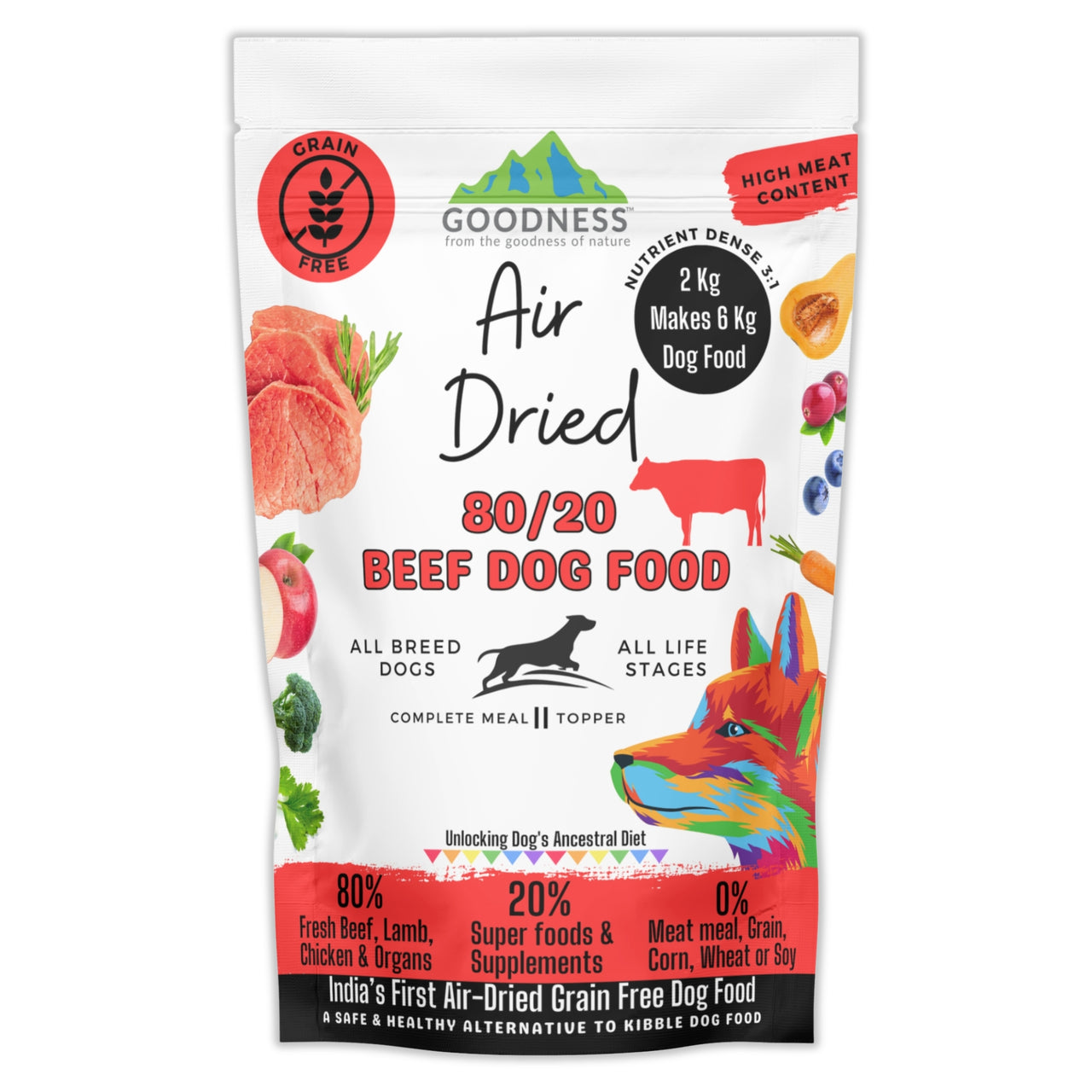 High meat dry dog food sales