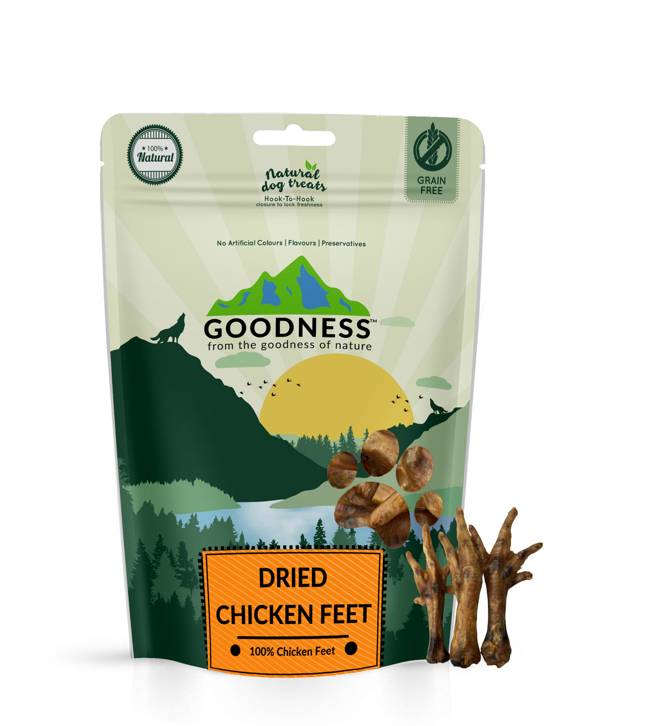 Dried Chicken Feet Dog Treats
