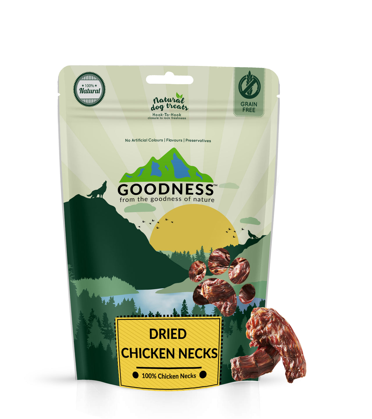 Dried Chicken Necks Dog Treats
