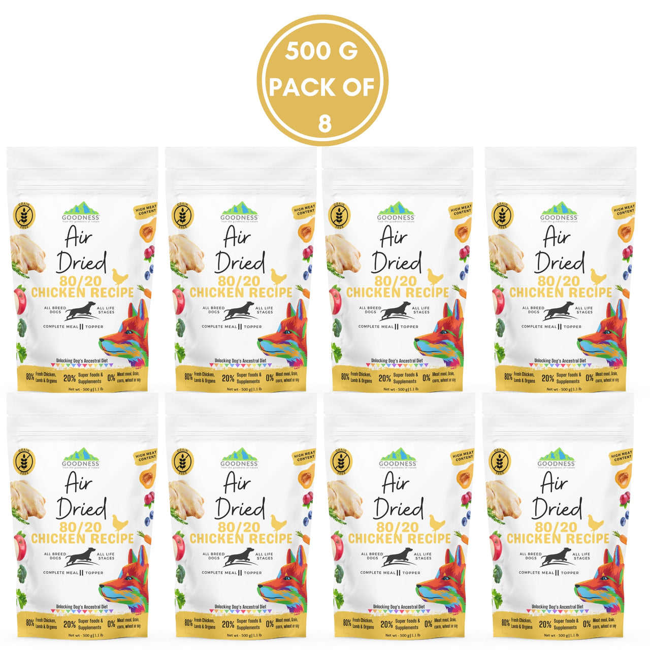 80/20 Chicken Air Dried Dog Food